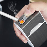 Etui à cigarette avec briquet USB intégré