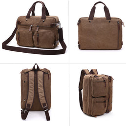 Grand sac de voyage en toile pour homme avec poche pour ordinateur portable - Livraison Offerte