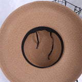 Chapeau de soleil en paille pour femme