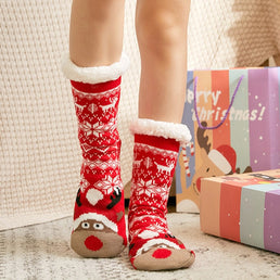 Chaussettes de Noël chaudes en laine