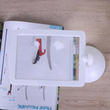 Loupe de lecture de bureau rotative avec lumière LED intégrée - Livraison Offerte
