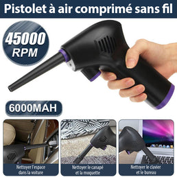 Pistolet à air comprimé sans fil - Livraison offerte