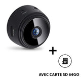 Mini caméra de surveillance wifi avec enregistreur vocal sans fil avec carte 64Go incluse - Livraison Offerte