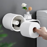 Distributeur de papier toilette design avec tablette pour telephone - Livraison offerte
