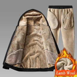 Ensemble survêtement thermique 3 pieces pour homme et femme - pantalon + pull + sweat à capuche - Livraison offerte