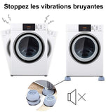 Patins ventouse anti-vibration en caoutchouc pour machine à laver - Livraison Offerte