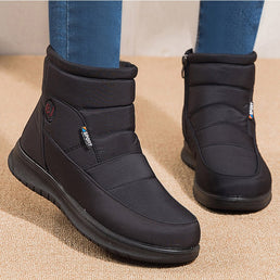 Bottines chaudes d'hiver en fourrure imperméable pour femme - Livraison Offerte