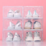 Lot de 6 boîtes à chaussures transparentes - Livraison offerte