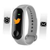 Bracelet Bluetooth connecté souple étanche avec fonction tracker d'activité et écran couleur - Livraison gratuite