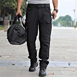 Pantalon Tactique Polaire Style militaire multi-poches - Livraison Offerte