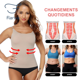 Débardeur moulant sans couture amincissant pour femme - Livraison offerte