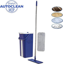Starlyf Auto Clean Mop - Système de nettoyage 2 en 1 - Tête rotative à 360° - Livraison Offerte