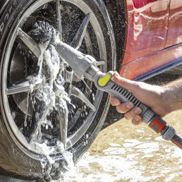 Brosse rotative polyvalente adaptable sur tuyau - Livraison offerte