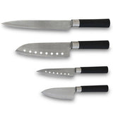 Ensemble de 4 couteaux Santoku en acier inoxydable - Livraison Offerte