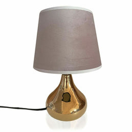 Lampe de bureau rose céramique (20 x 33cm) - Livraison offerte