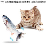 Jouet poisson frétillant électrique pour chat - Livraison Offerte