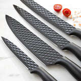 Set de 5 couteaux de cuisine Diamant en acier inoxydable haut de gamme + éplucheur avec lame en céramique - Livraison offerte