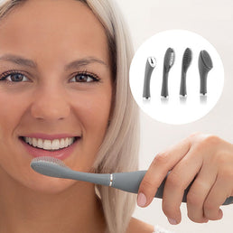 Brosse à Dents électrique Sonique en Silicone avec Accessoires - Livraison gratuite